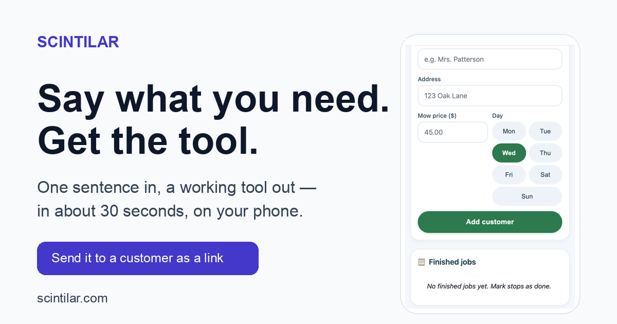 I generated 60 mobile tools with AI and measured them. 55 worked, none of them were readable.